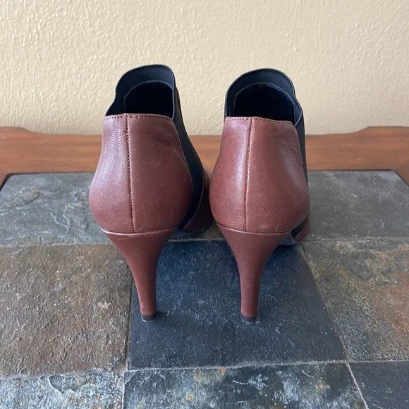 Isaac Mirzahi Live Viviana brown leather ankle boots with heels - Picture 4 of 11